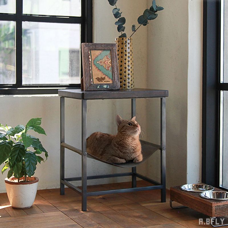 楽天市場】ネコ用 ハンモック サイドテーブル ロータイプ 猫ベッド 猫