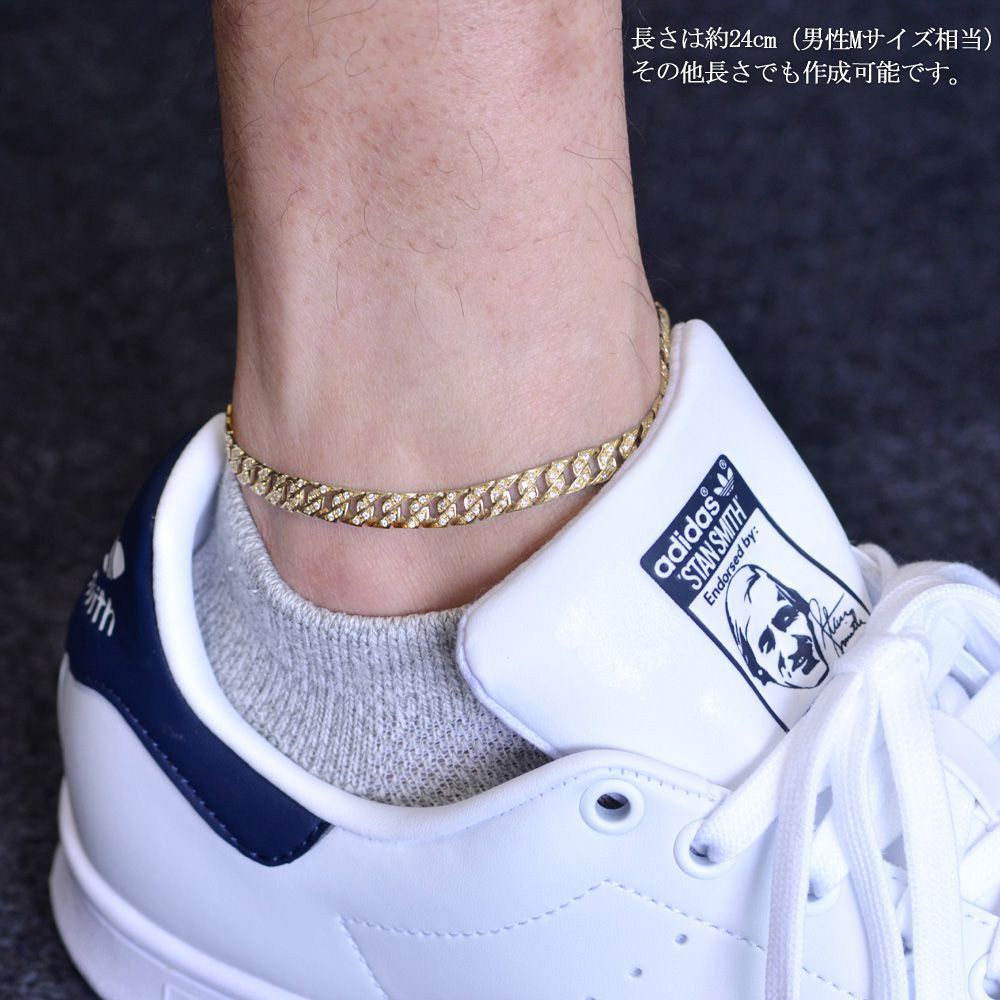 楽天市場】喜平 アンクレット メンズ K18 18K ダイヤモンド 18金