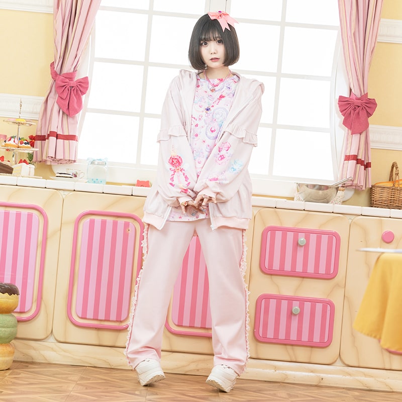 楽天市場】SweetMagicalユニコーン ZIPパーカー PI 長袖 原宿 原宿系