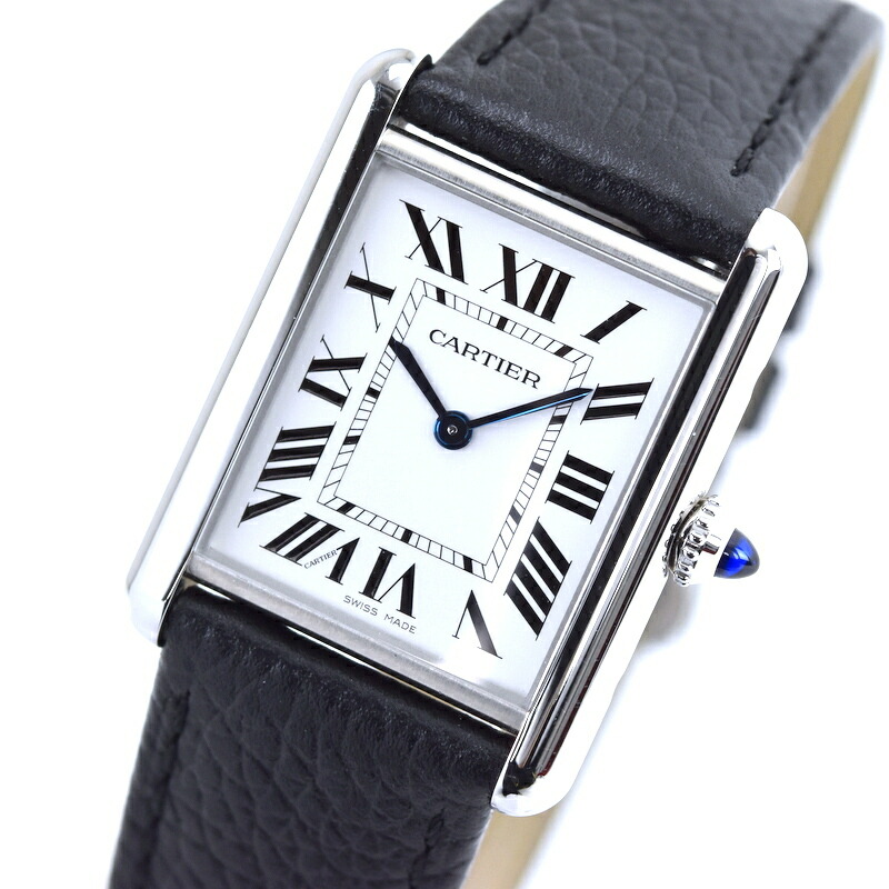 楽天市場】カルティエ タンク マスト LM WSTA0041 SS×革 シルバー文字