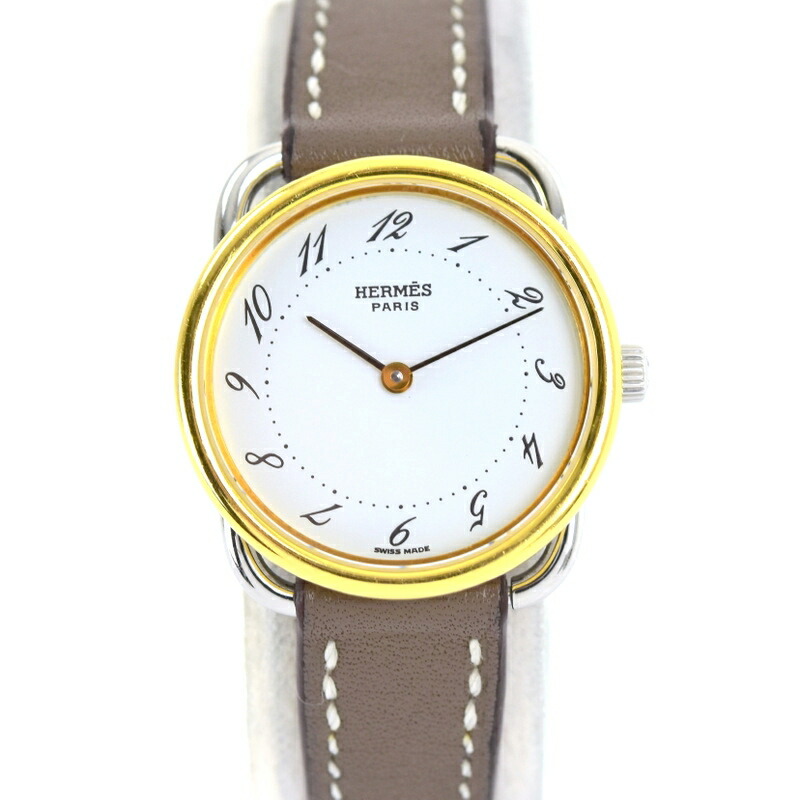 楽天市場】エルメス アルソー レディースウォッチ SS×GP 革ベルト