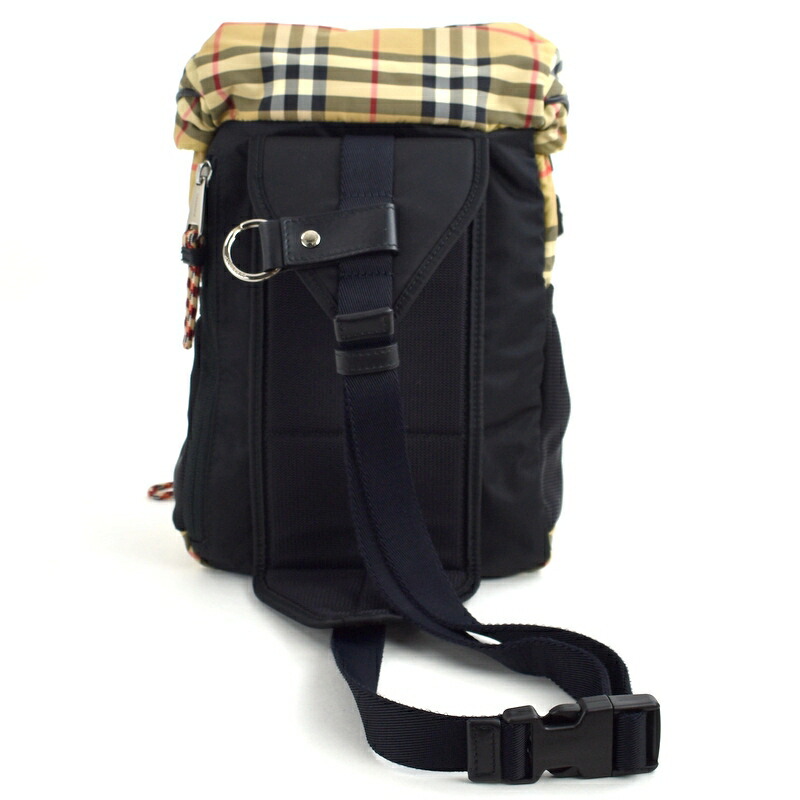 楽天市場】バーバリー ボディバッグ ノバチェック ベージュ×ブラック