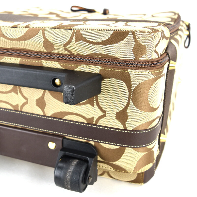 楽天市場】コーチ バッグ キャリーケース 77020 シグネチャー ベージュ