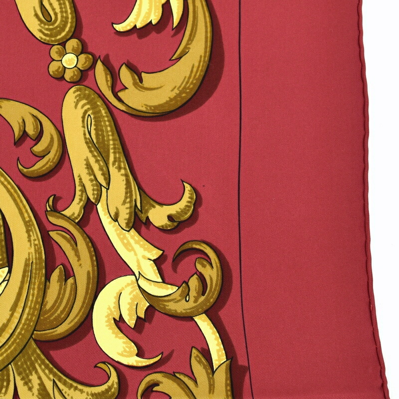 楽天市場】エルメス カレ90 スカーフ 大判 正方形 シルク レッド