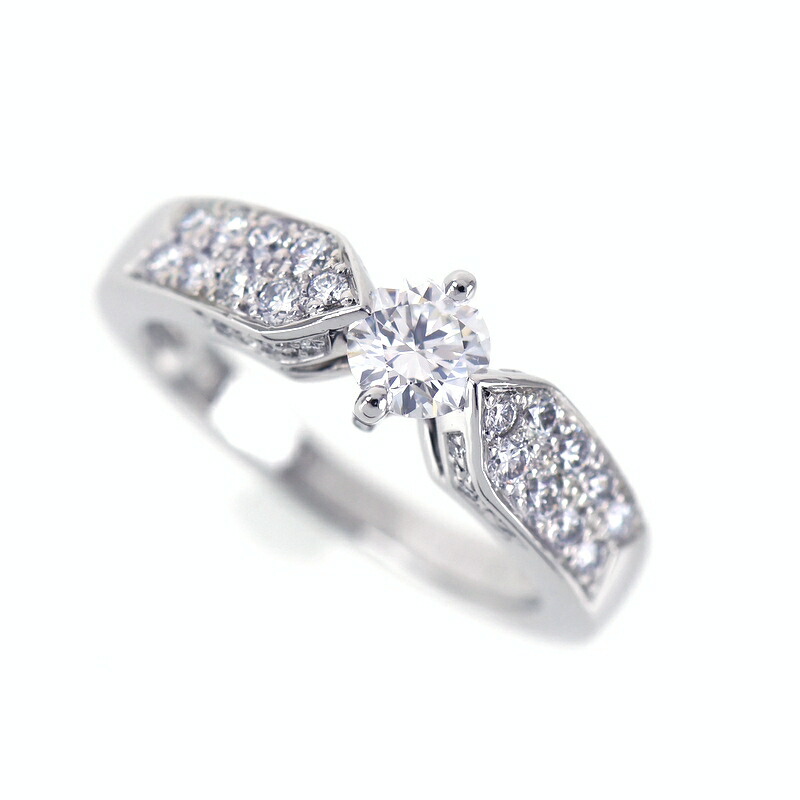 楽天市場】ショーメ リング プリュム ダイヤ 0.36ct Pt950 11.5号