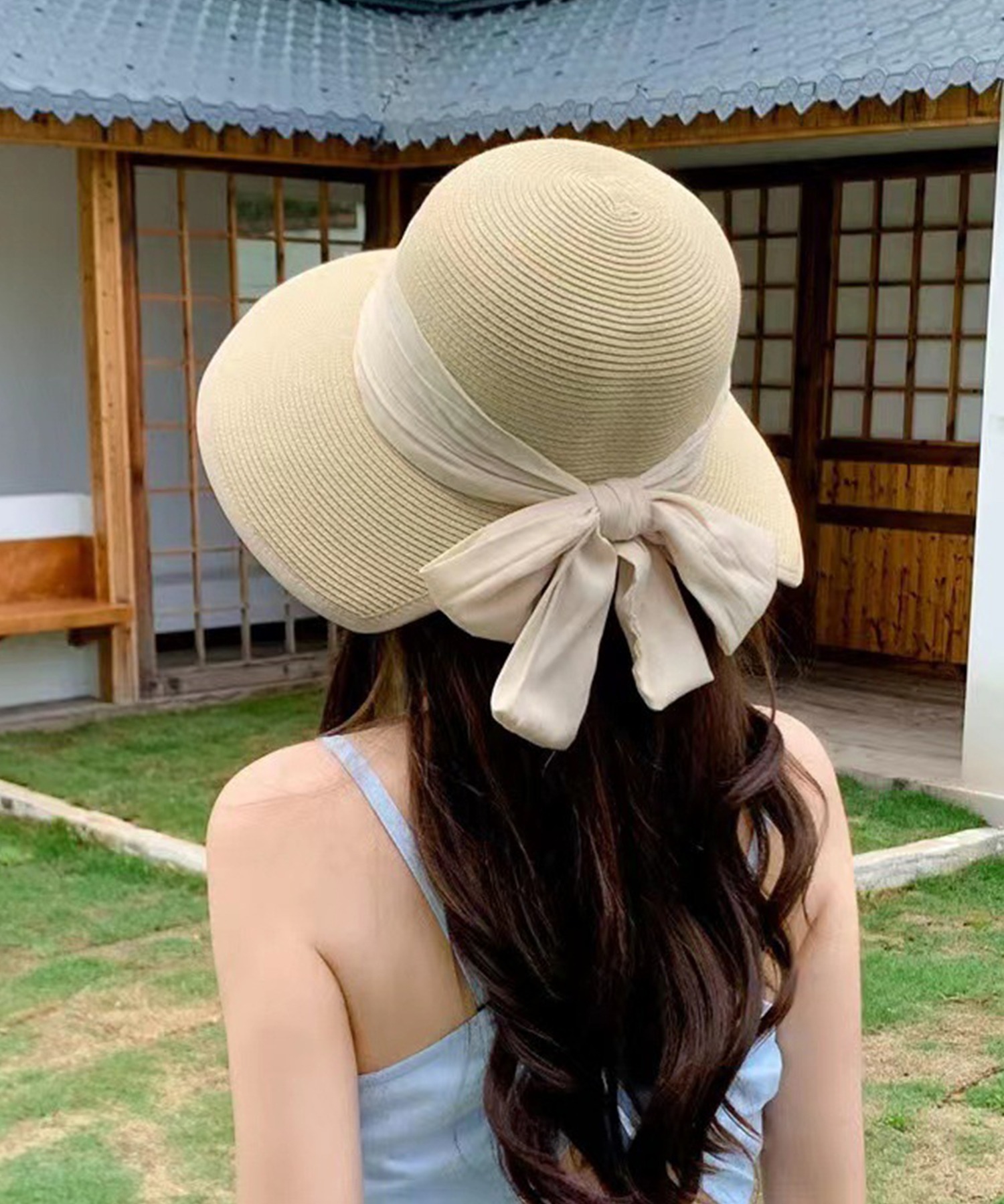 楽天市場】【2025SU】つば広麦わら帽子 麦わら帽子 レディース 帽子 春