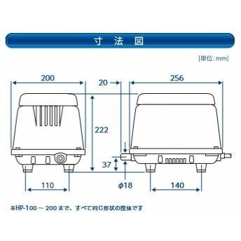 楽天市場】テクノ高槻 HP-100 圧力計付き 浄化槽ブロアー 浄化槽