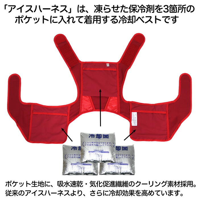 楽天市場】保冷剤ベスト 冷却ベスト アイスハーネス スポーツ 保冷剤