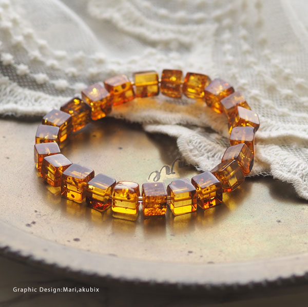 楽天市場】【バルト海の琥珀】サイズオーダー キューブカット ブラウン