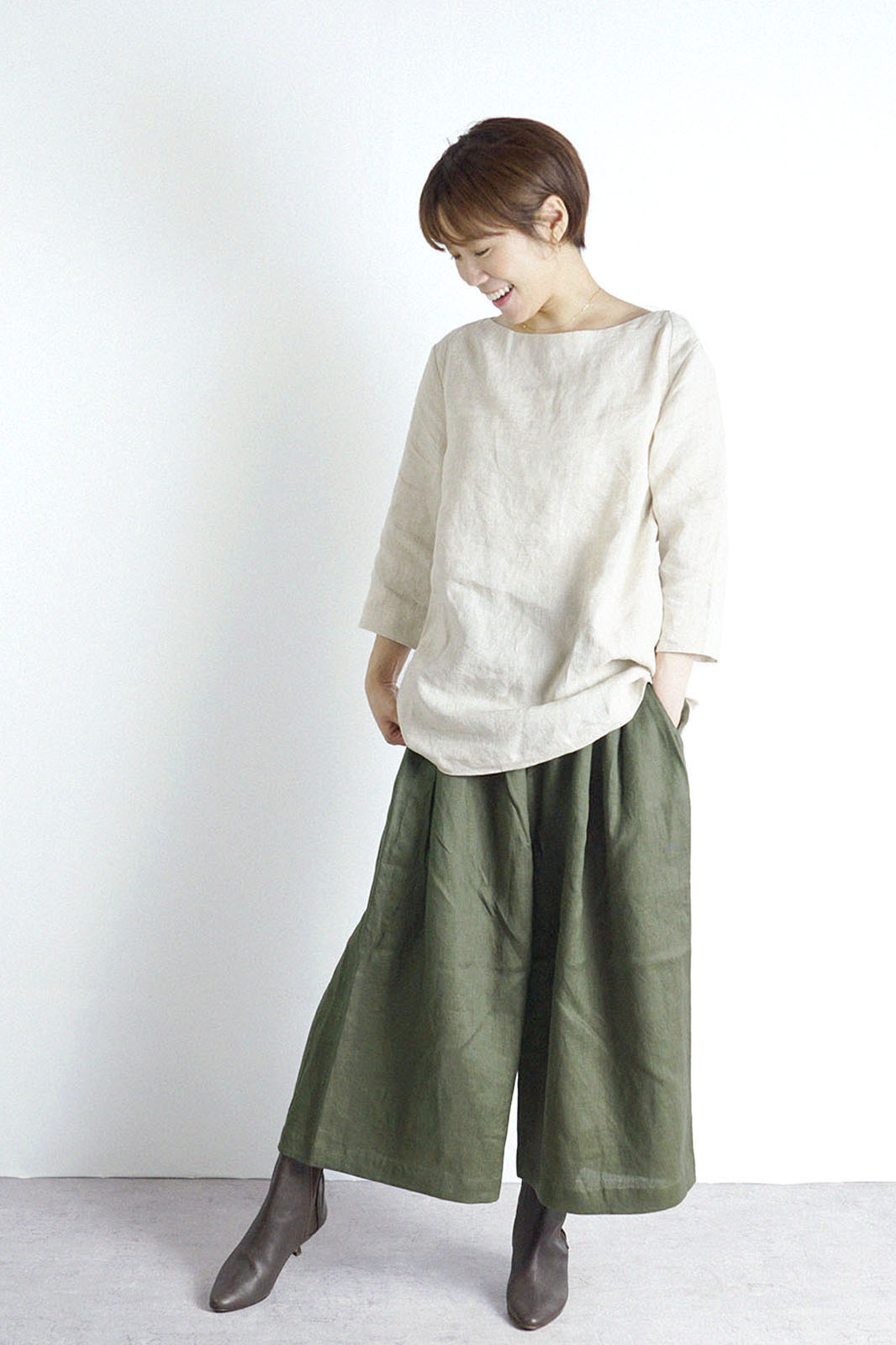 楽天市場】SWARM リネンガウチョパンツ レディース オールシーズン 春