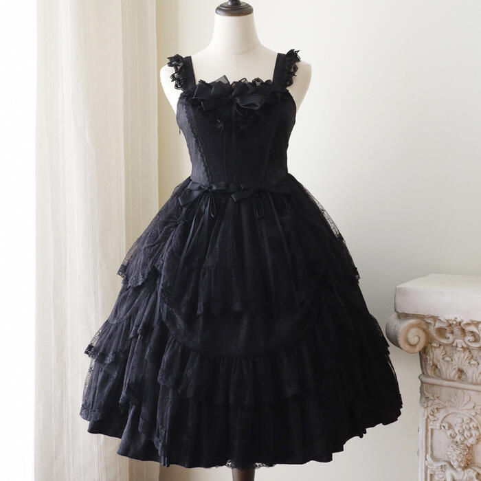 楽天市場】新作 ロリータ ゴスロリ ジャンパースカート ワンピース