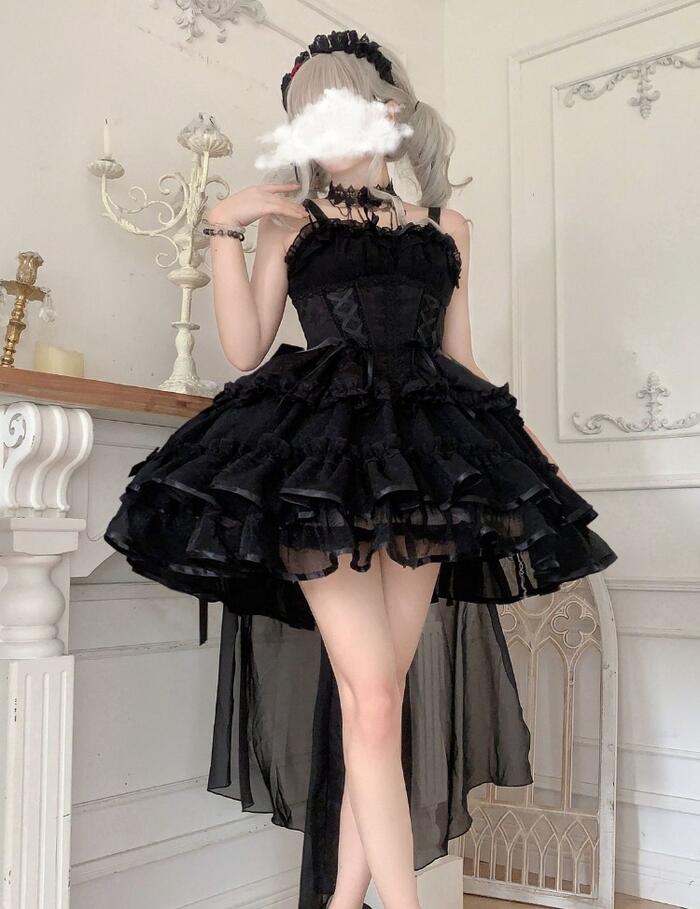 楽天市場】新作 ゆめかわいい ロリータ ドレス ミニ丈 ジャンパー