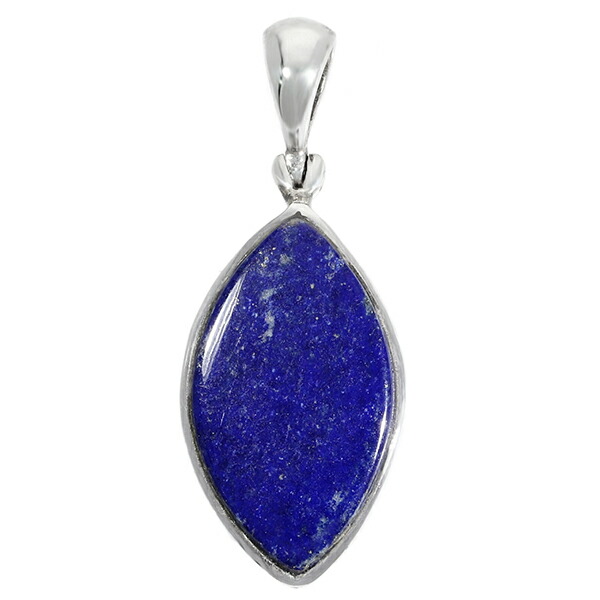 楽天市場】ラピスラズリ シルバー ペンダントトップ マーキス 誕生石