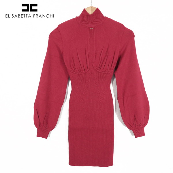 新品 エリザベッタフランキ ニットワンピース 38 EOP1248 XSサイズ