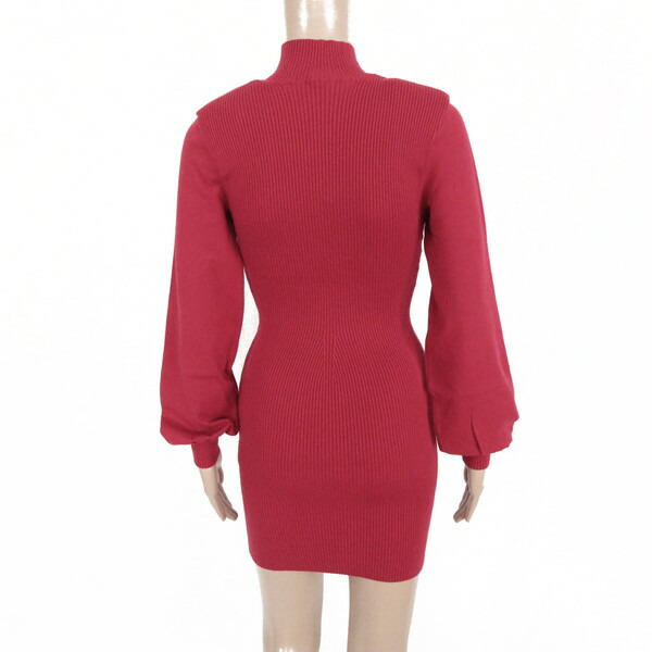 新品 エリザベッタフランキ ニットワンピース 38 EOP1248 XSサイズ