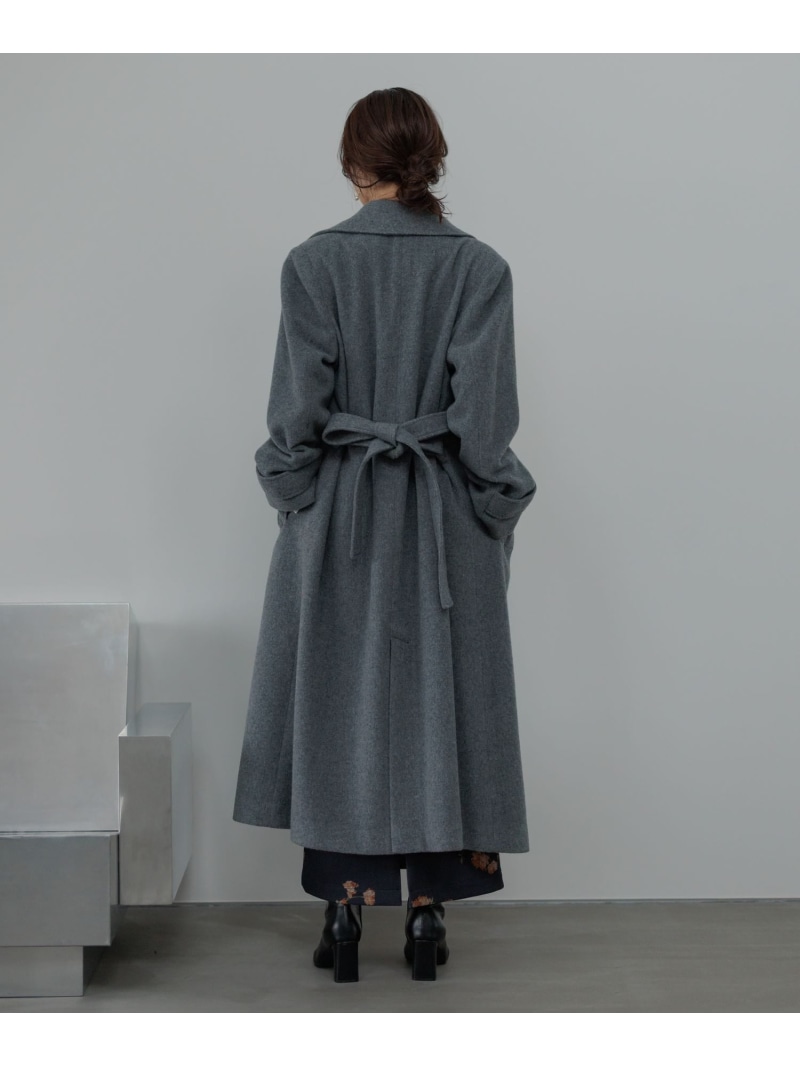 楽天市場】メルトンウールスタンドロングコート Andemiu アンデミュウ