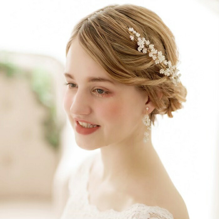 楽天市場】【ゼクシィ掲載】【ナチュラルなヘッドドレス】花モチーフ