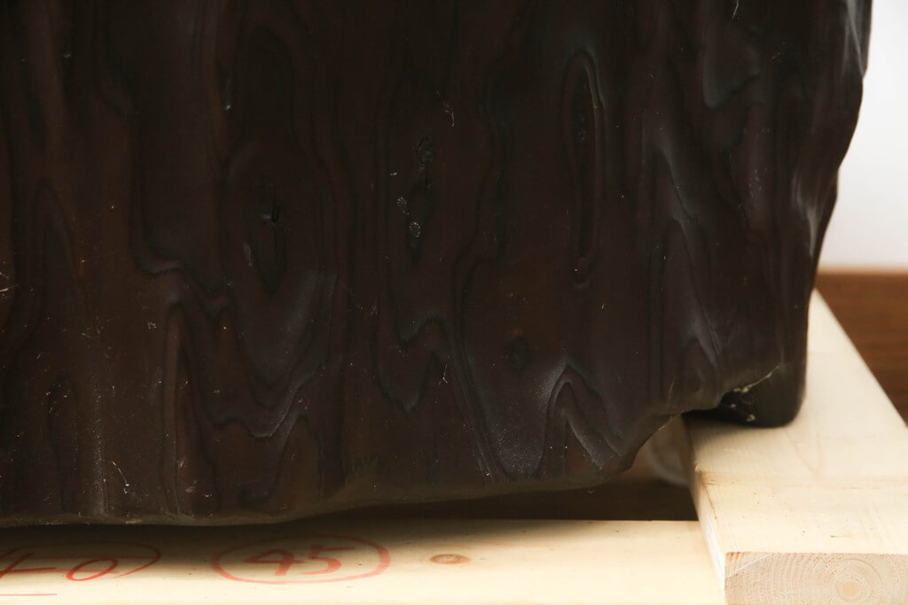 アンティーク丸太くり抜き切り株バスケット