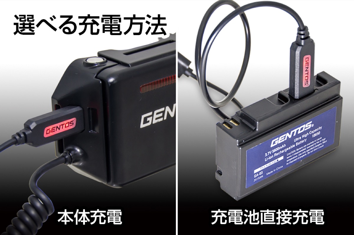 楽天市場】GENTOS GH-100RG Gシリーズ LED ヘッドライト ヘッドランプ