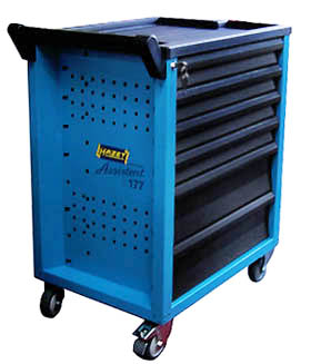 楽天市場】HAZETハゼット ダブルローラー式 6引出しロールキャブ(工具