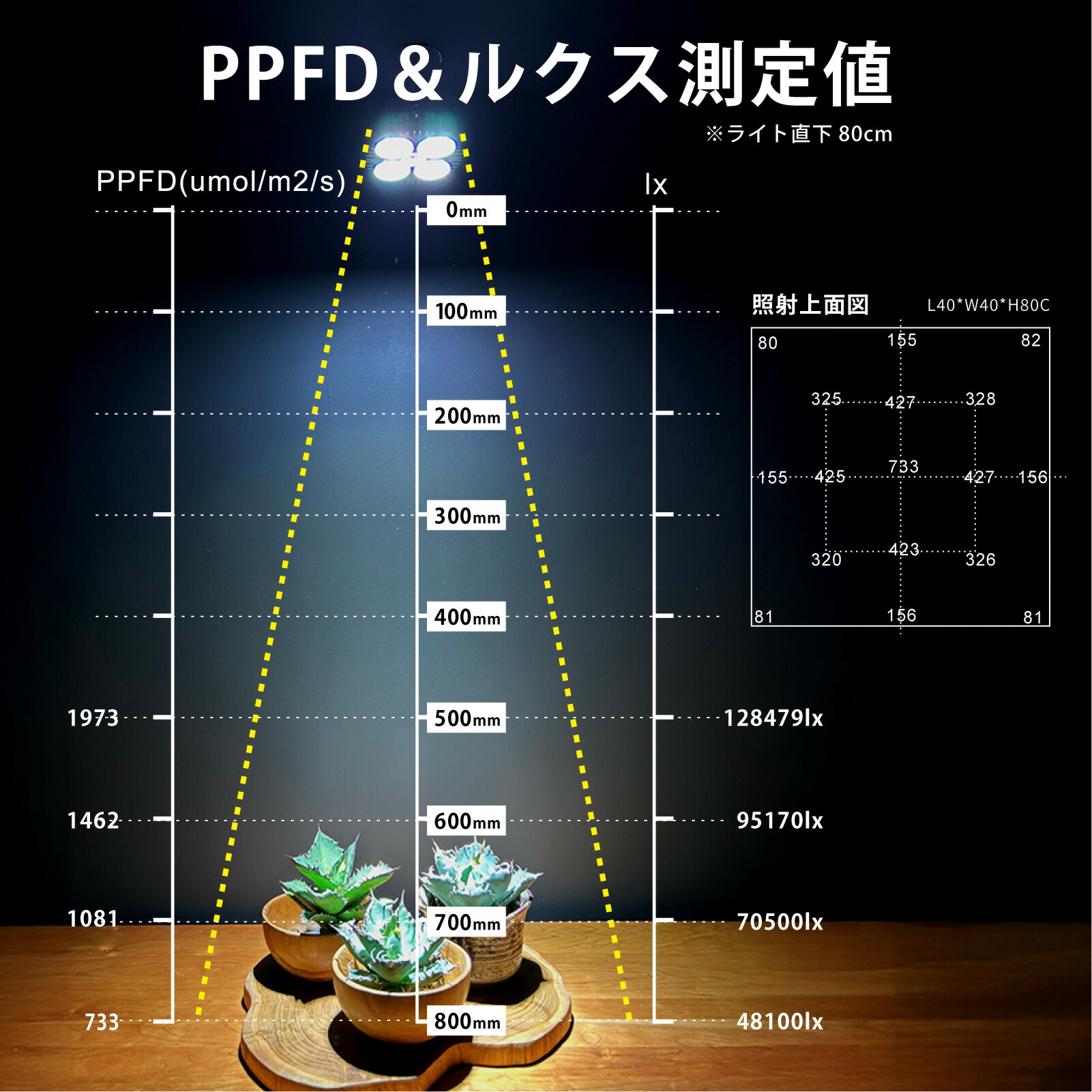 楽天市場】LEDSTAR P33 LEDライト 植物育成ライト 高PPFD 植物用