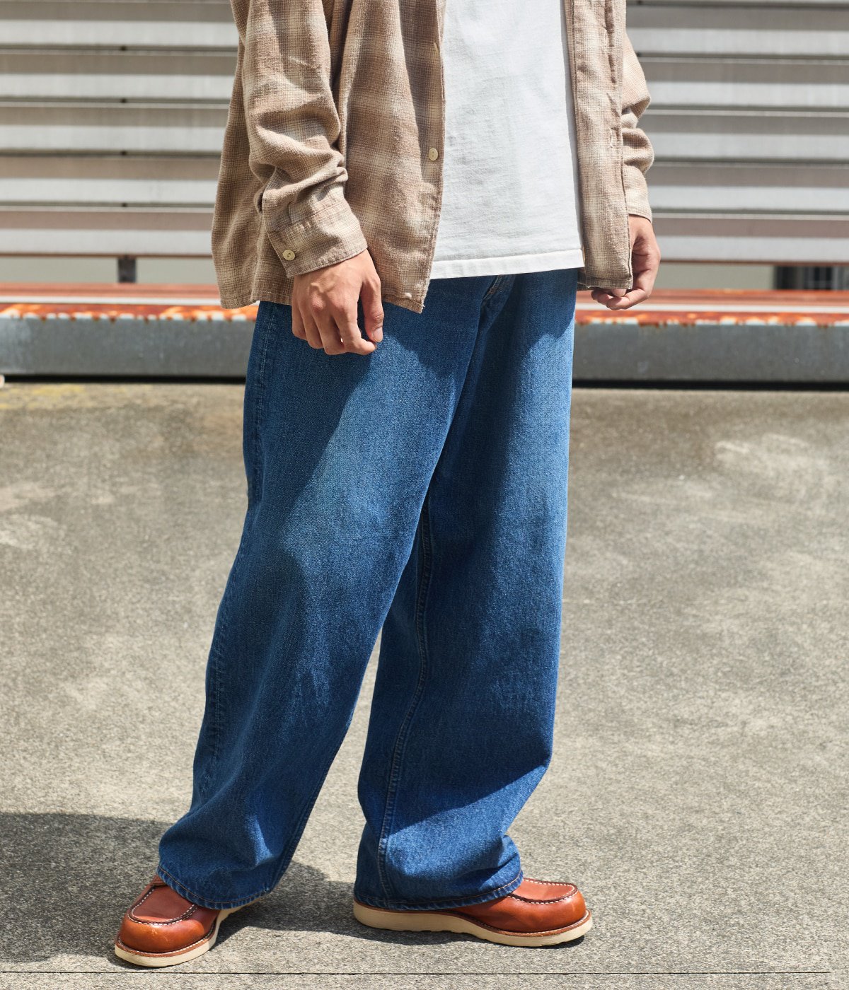 楽天市場】[送料無料]orSlow : 別注 SUPER DAD'S DENIM PANTS
