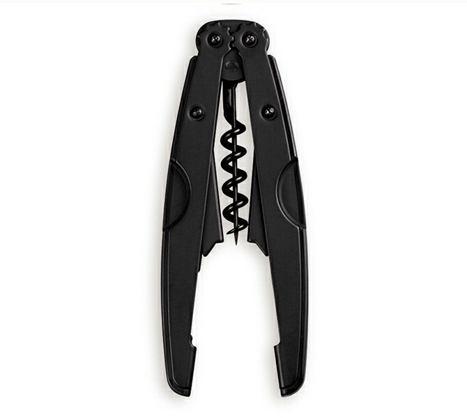 楽天市場】ワインオープナー ソムリエナイフ コルク抜き 黒 ステンレス