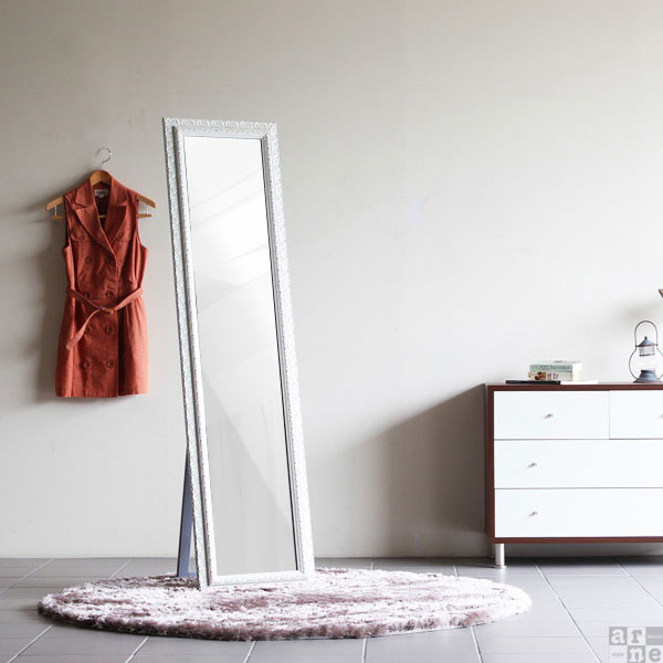 楽天市場】ミラー 鏡 ゴールド 全身ミラー スタンドミラー 姿見 ロココ