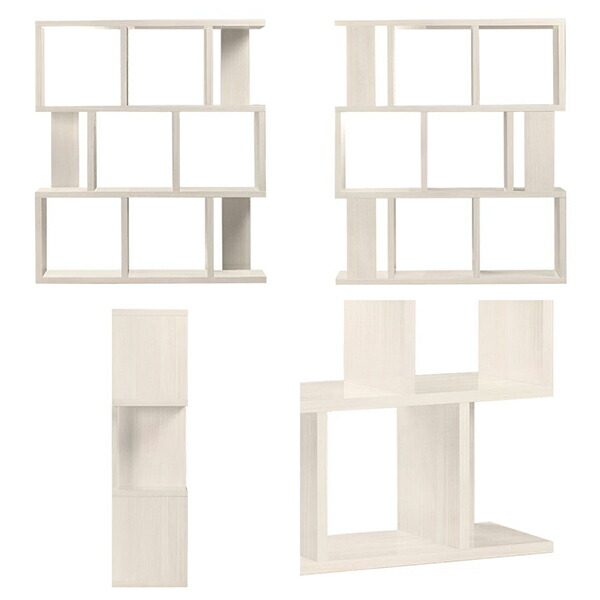 楽天市場】オープンラック 白 ディスプレイラック s字 3段 ホワイト