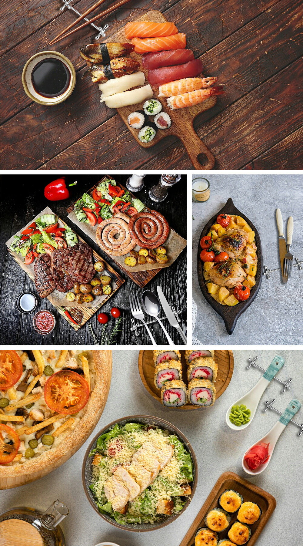 楽天市場】6個セット カトラリーレスト ナイフレスト シルバー 箸置き