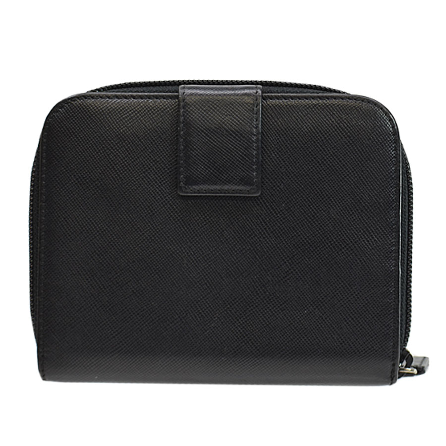 楽天市場】プラダ PRADA 財布 三角ロゴ ブラックxシルバー レザーx