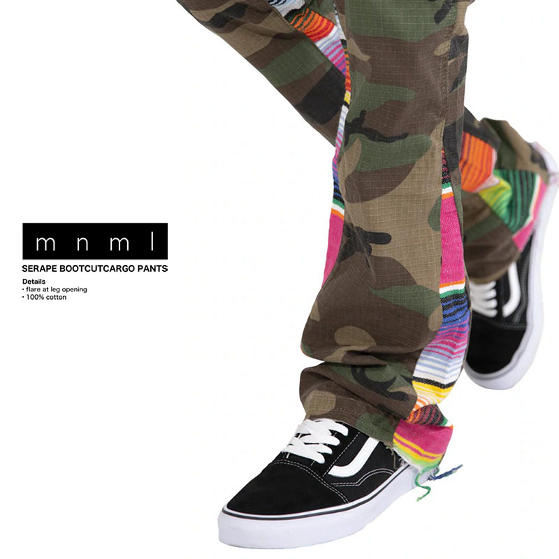 楽天市場】【在庫処分40%OFF】mnml フレアパンツ ミニマル カーゴ