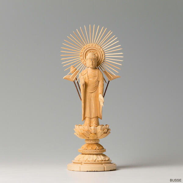 楽天市場】仏像 阿弥陀如来 東 ヒノキ製 丸座 3寸 真宗大谷派/東派