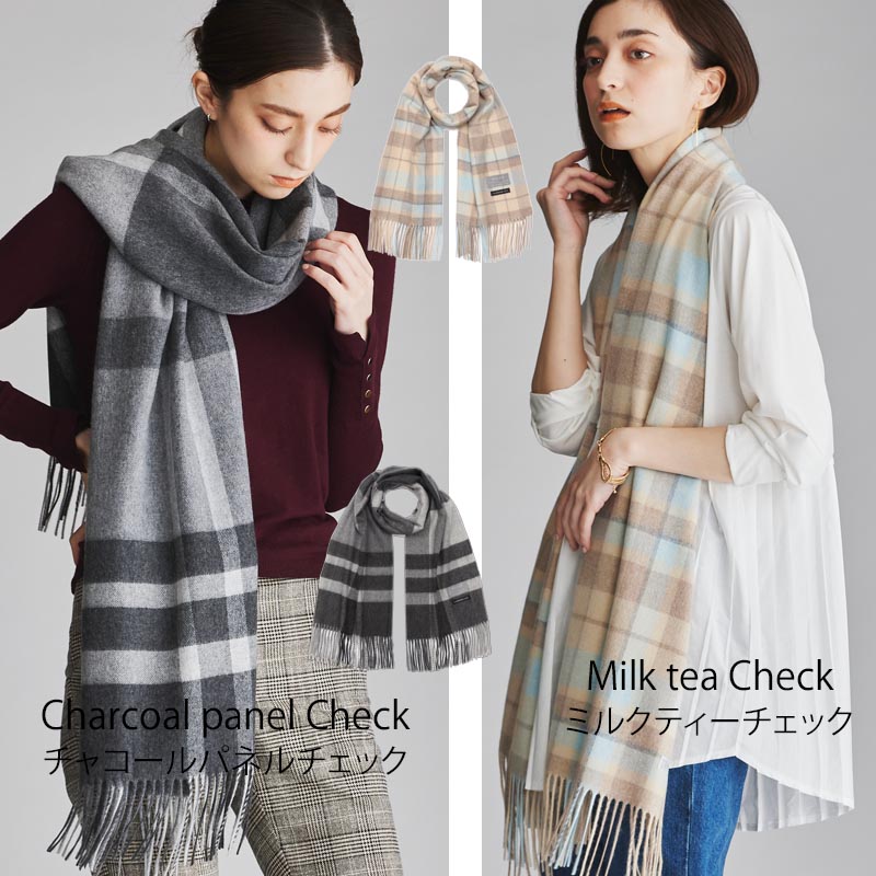 楽天市場】カシミヤ 100% チェック 大判 ストールレディース メンズ