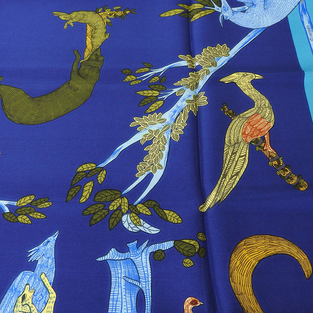 楽天市場】【中古】エルメス スカーフ カレ90 シルク100％ 大判