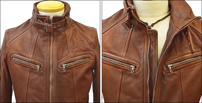 楽天市場】レザージャケット ライダースジャケット メンズ 本革 革