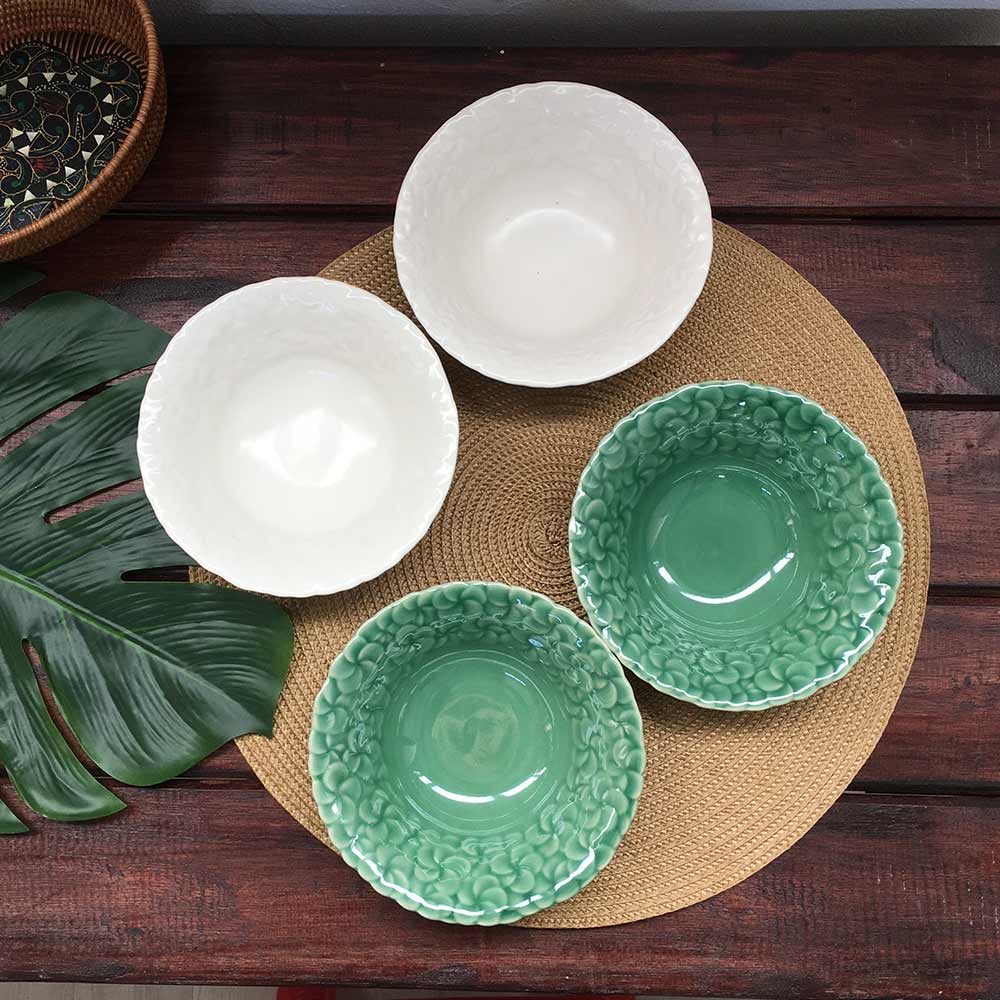 楽天市場】ジェンガラ サラダボウル セット 2個1セット 青緑 白