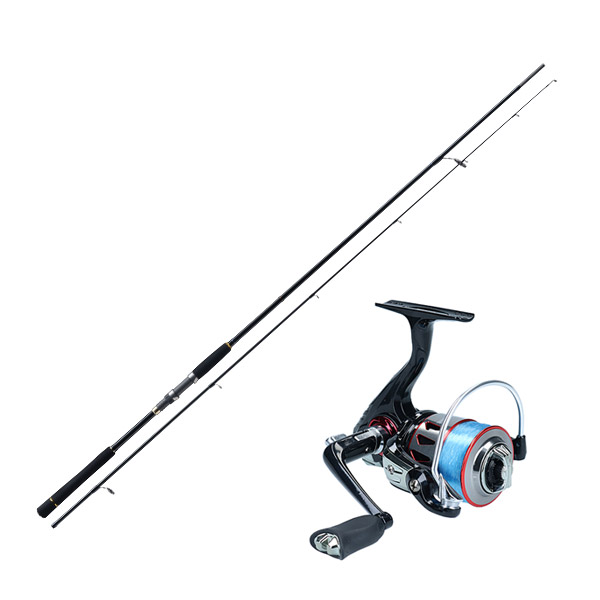 楽天市場】【送料無料】【ナイロン12lb糸付】【シーバス入門セット