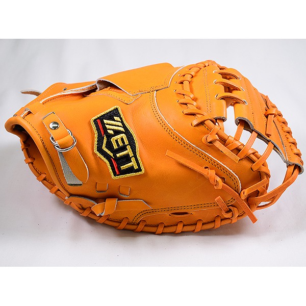 美品】ZETT DUAL CATCH BRGB34410 オレンジ 美品】ZETT DUAL CATCH