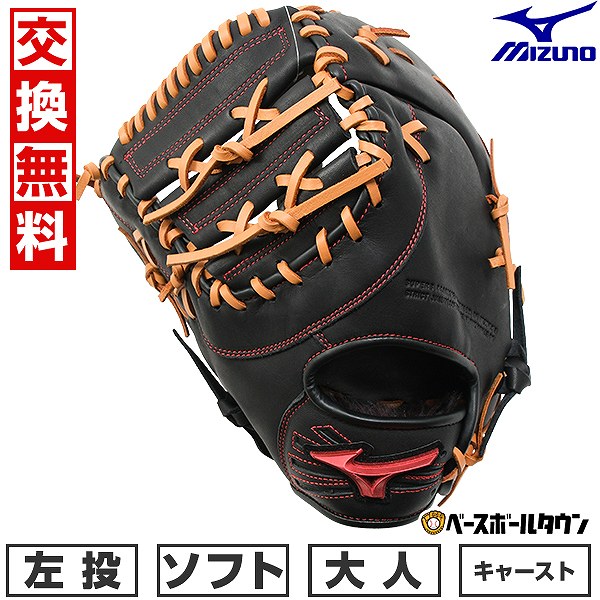 MIZUNO キャッチャーミット 左投 ブルー 軟式 ビューリーグ 一般