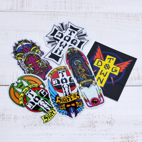 楽天市場】Dog Town Sticker / logo old skate 6 - pattern ドッグ