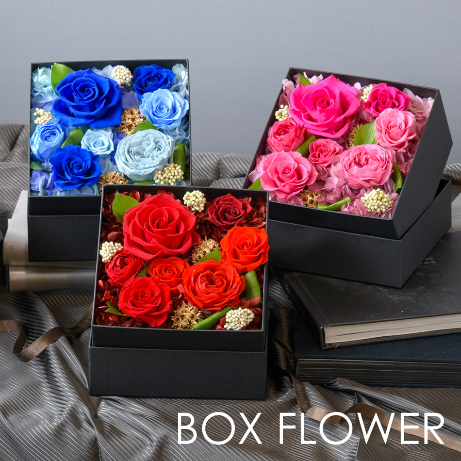 楽天市場】プリザーブドフラワー ギフト ケース入り ボックス 誕生日