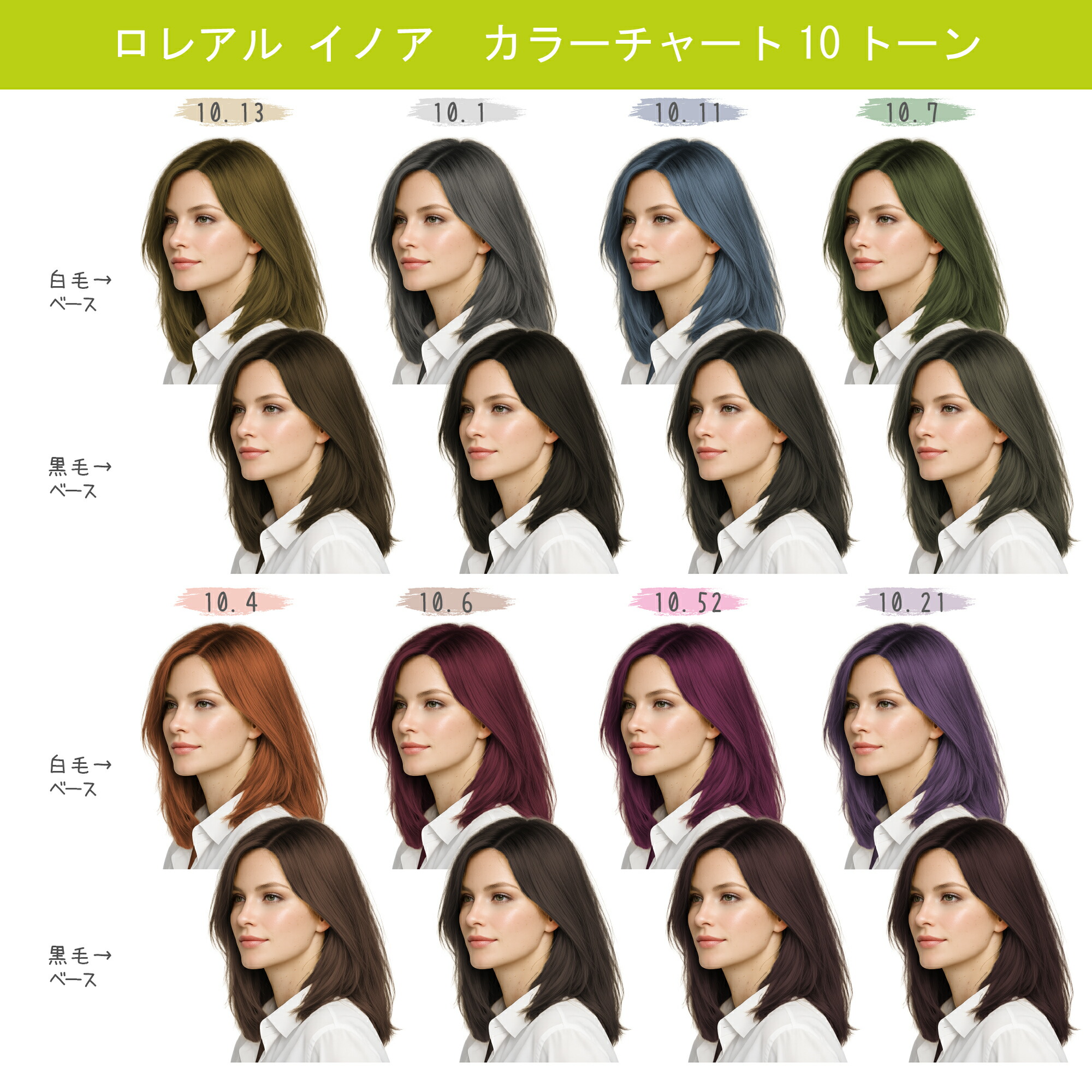 楽天市場】白髪染め ロレアル イノア ブラウン ベージュ ミルクティー