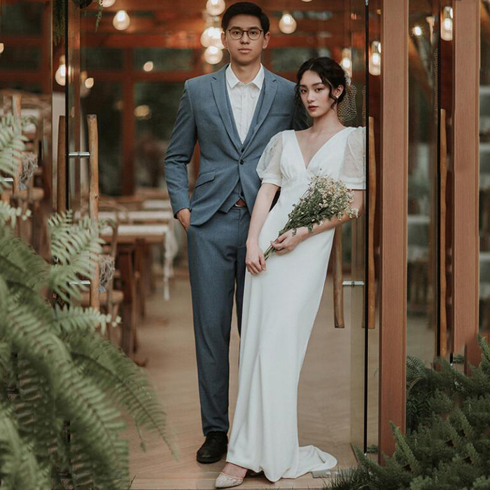 楽天市場】【P5倍+500円クーポン】ウェディングドレス Vネック