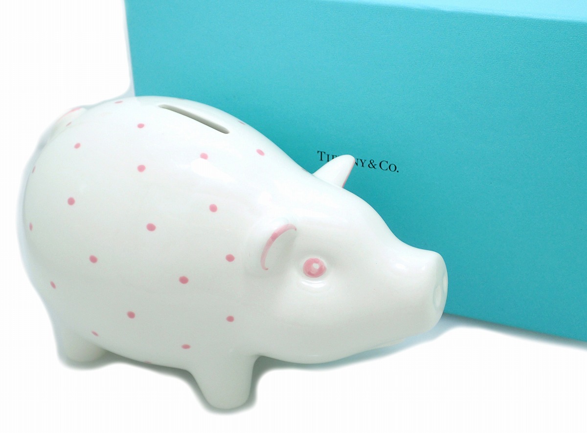 楽天市場】【未使用品】TIFFANY&Co. ティファニー 貯金箱 ぶたさん