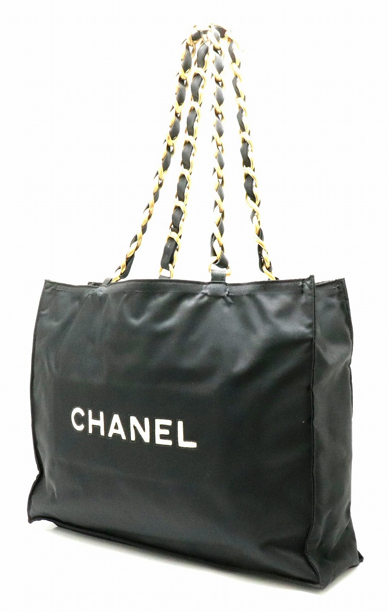 楽天市場】【バッグ】CHANEL シャネル ナイロン CCチェーントート