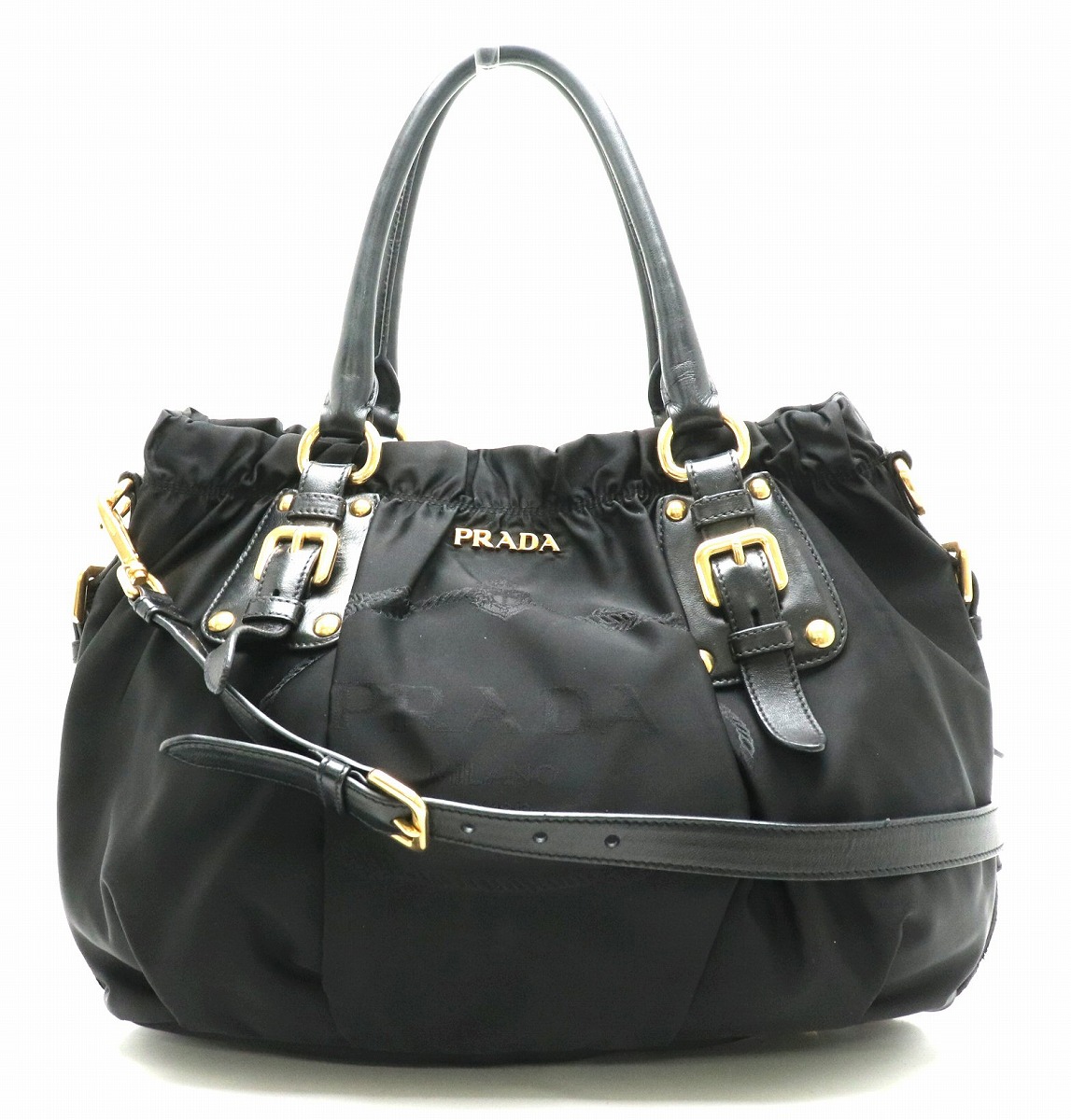 楽天市場】【バッグ】PRADA プラダ ナイロン レザー ハンドバッグ 2WAY