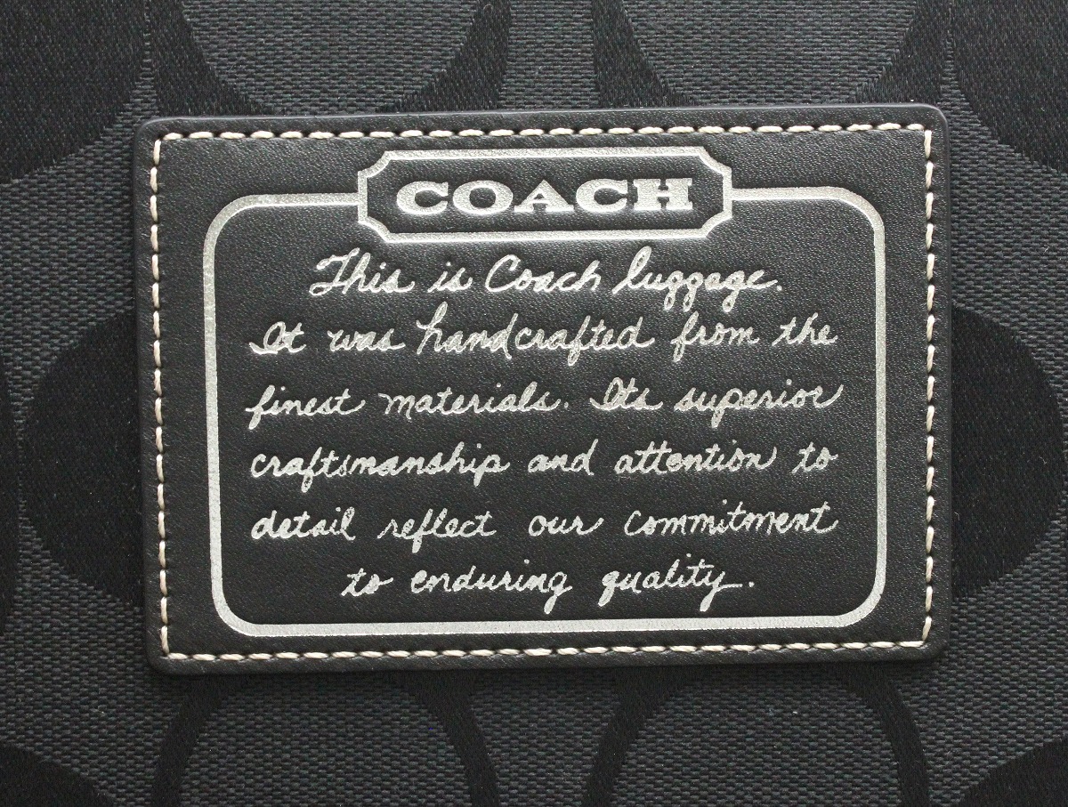 楽天市場】【未使用品】【バッグ】COACH コーチ シグネチャー キャリー