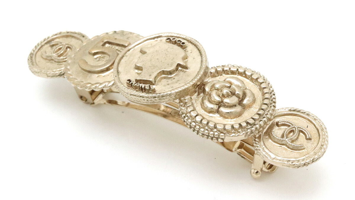 シャネル バレッタ ゴールド アイコン