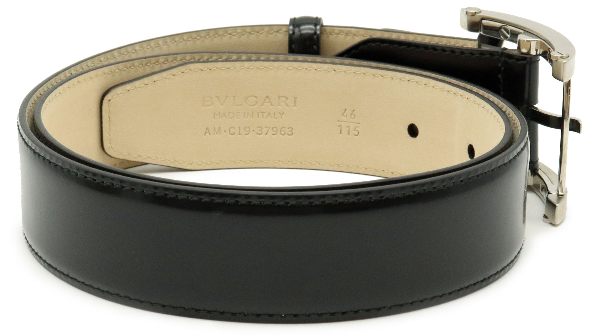 楽天市場】BVLGARI ブルガリ アショーマ ベルト メンズ レザー 黒